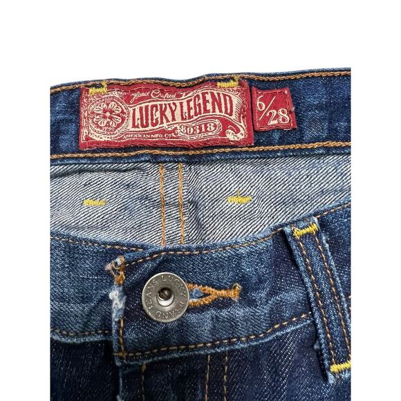 Lucky Brand Women’s Cutt‎ Off Patriotic Americana Denim Shorts - size 6/28 - Picture 5 of 6